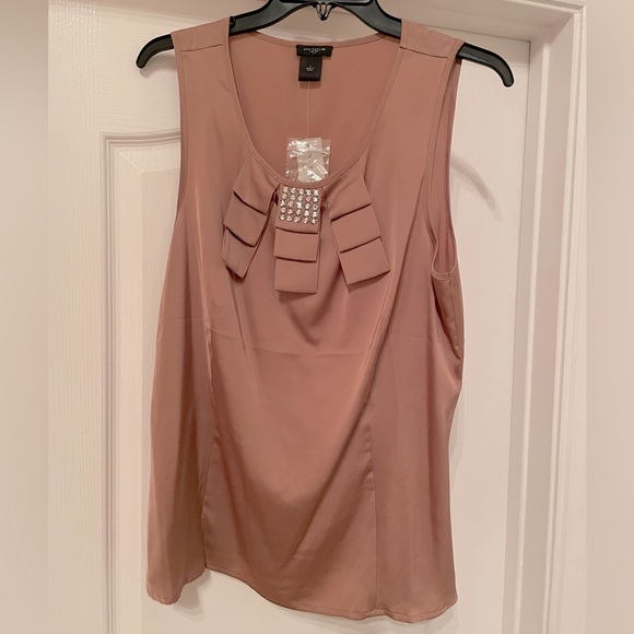 Ann Taylor Tops - Ann Taylor NWT sleeveless scoop neck polyester top size Large- soft terracotta